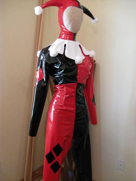 Harley Quinn Cosplay Costume PVC Suit Halloween 15112073